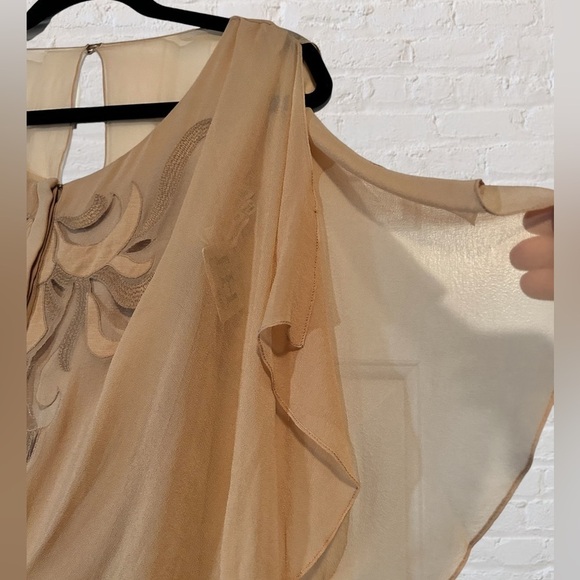 Haute Hippie NWT Silk Dress XS – Flutter Sleeves - Picture 4 of 9